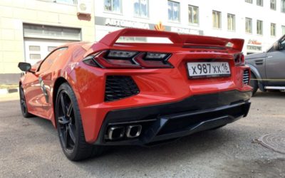 Премьера Chevrolet Corvette C8 Stingray нового 8 поколения в автостудии VinylStyle