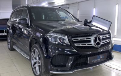 Mercedes GLS 350 — мастерское выпрямление вмятины без покраски