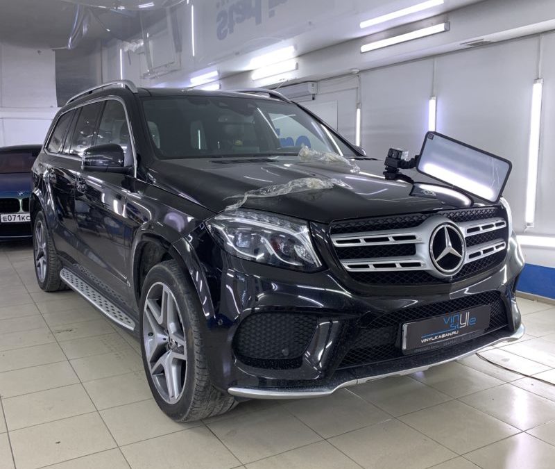 Mercedes GLS 350 — мастерское выпрямление вмятины без покраски