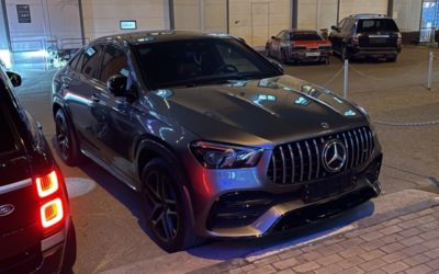 Бронирование полиуретановой пленкой кузова Mercedes GLE 53 AMG и пошив 3D ковров в салон автомобиля