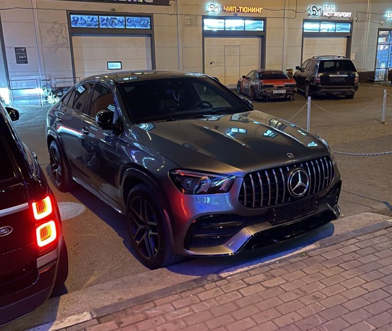 Бронирование полиуретановой пленкой кузова Mercedes GLE 53 AMG и пошив 3D ковров в салон автомобиля