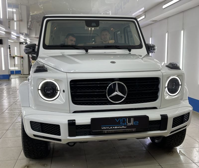 Mercedes G-Class G 350 2020 года — интегрировали блок Андроид 11 версии в головное устройство,  установка активного выхлопа iXsound