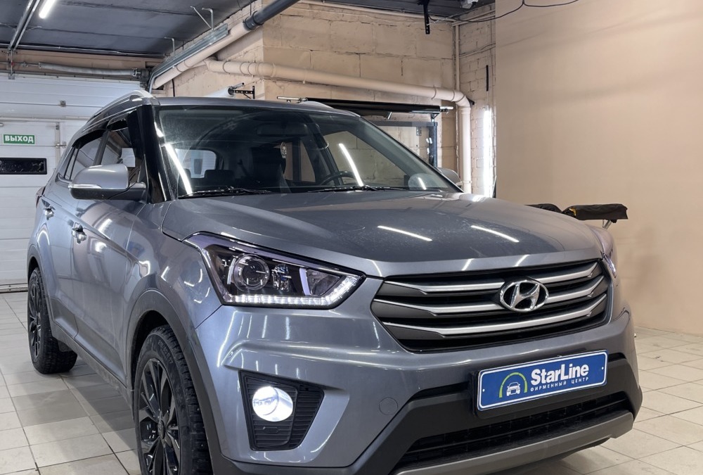 Hyundai Creta — замена противотуманных фар на новые с Bi-led модулями, установка отражателей со светодиодами