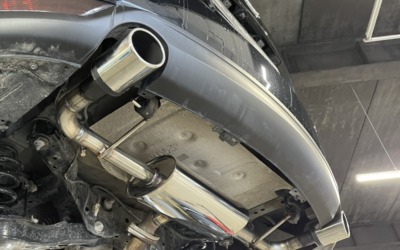 Mazda CX-5 — замена стоковую банку на прямоточную, установили насадки