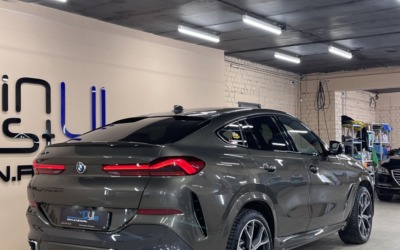 Полировка автомобиля BMW X6 после керамики и бронирование всего кузова полиуретановой пленкой