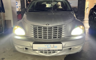 Chrysler PT Cruiser — вместо штатного галогена установили bi-led модули Aozoom A5+