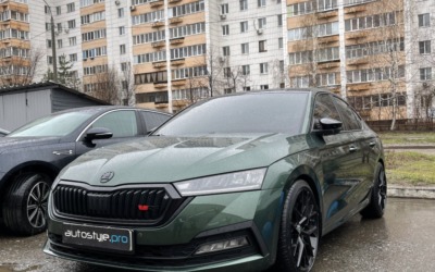 Установили винтовую подвеску (койловеры) на автомобиль Skoda Octavia 2021 года выпуска