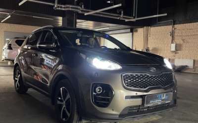 Kia Sportage 2018 года выпуска — установили bi-led модули Aozoom A13 вместо штатного ксенона