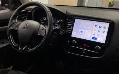 Заменили маленькое головное устройство Mitsubishi Outlander на мультимедиа Teyes с Android