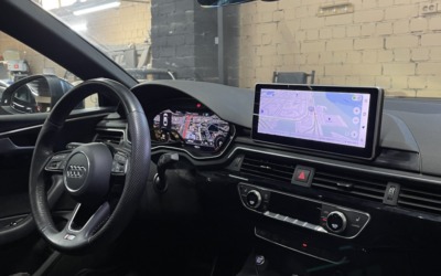Audi A5 2015 года выпуска — замена головного устройства на мультимедиа на базе Android, установка камеры заднего вида