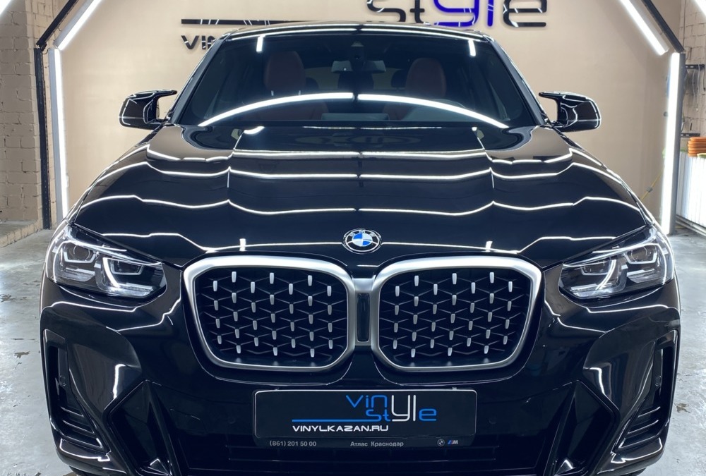BMW Х4 — бронирование кузова и лобового стекла, пошив 3D ковров и чемодана