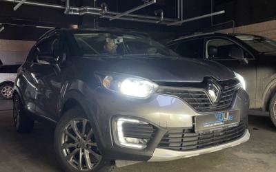 Вместо штатного галогена установили bi-led модули Aozoom A13 на Renault Kaptur 2018