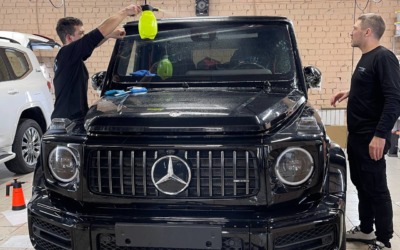 Mercedes-Benz G-Class — бронирование кузова, лобового, монитора и деталей интерьера, установка доводчиков дверей