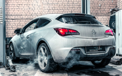 Opel Astra GTC — доработка выхлопной системы, удаление катализатора и прошивка Евро-2