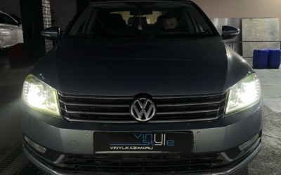 Установили bi-led модули Aozoom Dragon Night на Volkswagen Passat B7, 2012 года выпуска