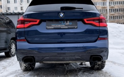 BMW X3 — установка декоративных насадок и замена заднего диффузора