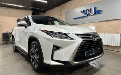 Lexus RX300 — перетяжка потолка, шторок, стоек и козырьков в искусственную замшу