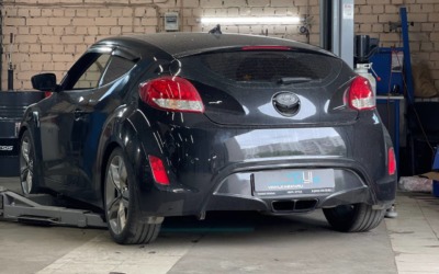 Заменили амортизаторы и пружины спереди и сзади на автомобиле Hyundai Veloster