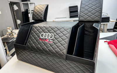 Пошив чемодана из экокожи в багажник Audi S-Line