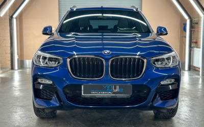 BMW X3 — ремонт вмятины без покраски, полировка кузова и нанесение керамики