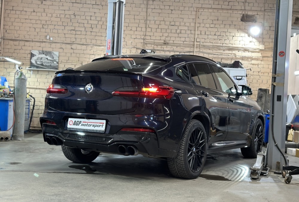 BMW X4 — доработка выхлопной системы, изготовлении downpipe