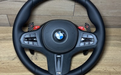 Перетянули руль от BMW X5 в натуральную кожу с сохранением работы обогрева