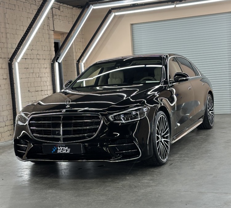 Mercedes S-class — полировка кузова автомобиля и керамическое покрытие