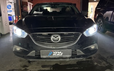 Mazda 6 2015 года — установили светодиодные модули Aozoom K3 Dragon Knight