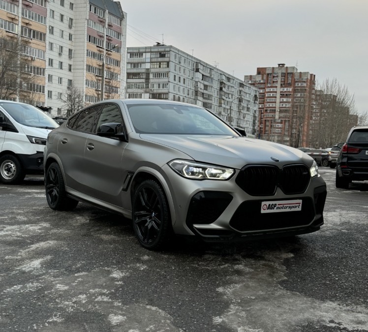 BMW X6 M competition сделали занижение и покрасили диски