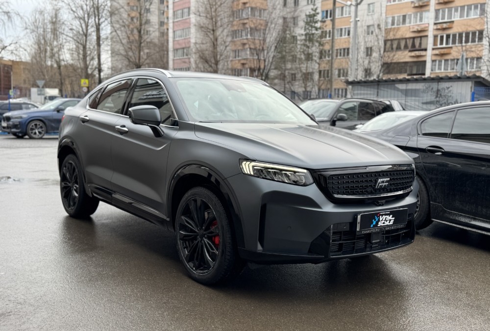 Шумоизоляция салона и бронирование матовой полиуретановой пленкой — автомобиль Knewstar 001