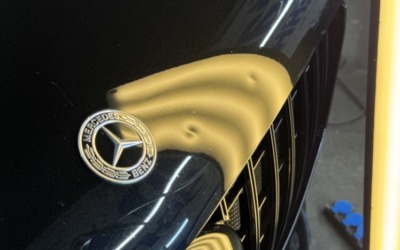 Ремонт вмятин на капоте без покраски — Mercedes GLS 400