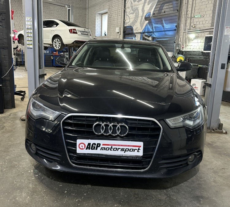 Audi A6 2.0 TFSI — изготовление и установка даунпайпа, чип-тюнинг Stage 2 — 295 лс, 470 нм