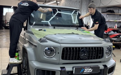 Mercedes Benz G63 AMG — бронирование лобового стекла