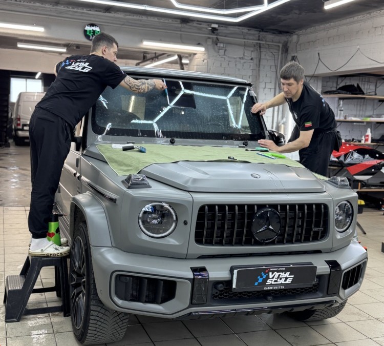 Mercedes Benz G63 AMG — бронирование лобового стекла