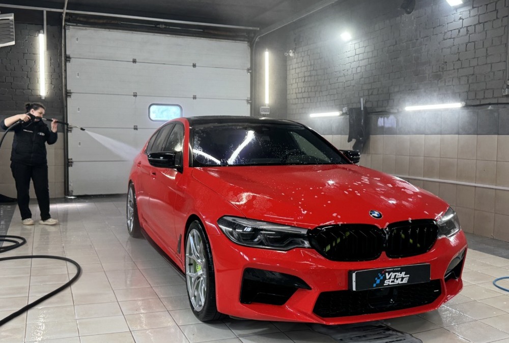 Двухфазная мойка автомобиля BMW G30 540i