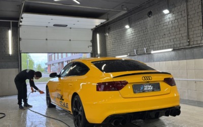 Комплексная двухфазная мойка автомобиля Audi A5