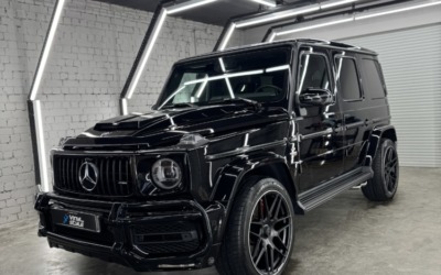 Mercedes Benz G-класса — полировка кузова, покраска дисков, порогов, накладок, нанесли керамический состав на кузов