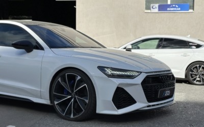 Занижение автомобиля Audi A7 — установка пружин H&R — 3.5 см