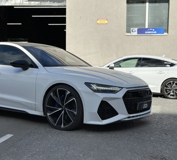 Занижение автомобиля Audi A7 — установка пружин H&R — 3.5 см