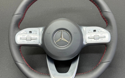 Перетяжка руля Mercedes Benz G класса в натуральную кожу под оригинал