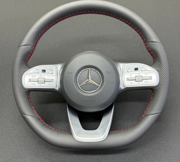 Перетяжка руля Mercedes Benz G класса в натуральную кожу под оригинал