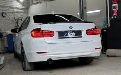 BMW 320i f30 на изменении звука, доработка выхлопной системы