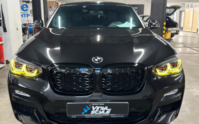 BMW X4 — заменили решётку радиатора, фары, дневные ходовые огни