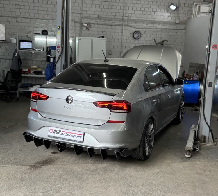 Установка управляемого выхлопа на заслонке на автомобиль Volkswagen Polo