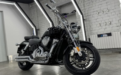 Полировка и нанесение керамики на мотоцикл Honda VTX