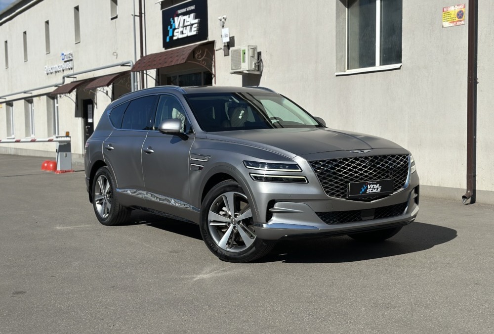 Забронировали кузов Genesis GV 80 матовой полиуретановой плёнкой