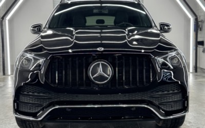 Полировка кузова, ремонт вмятин и перетяжка руля Mercedes GLE