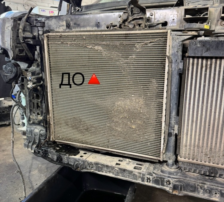 Мойка радиаторов автомобиля Kia Sorento