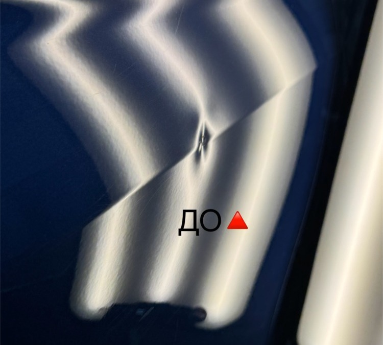 Volkswagen Tiguan — ремонт вмятины без покраски на ребре жесткости