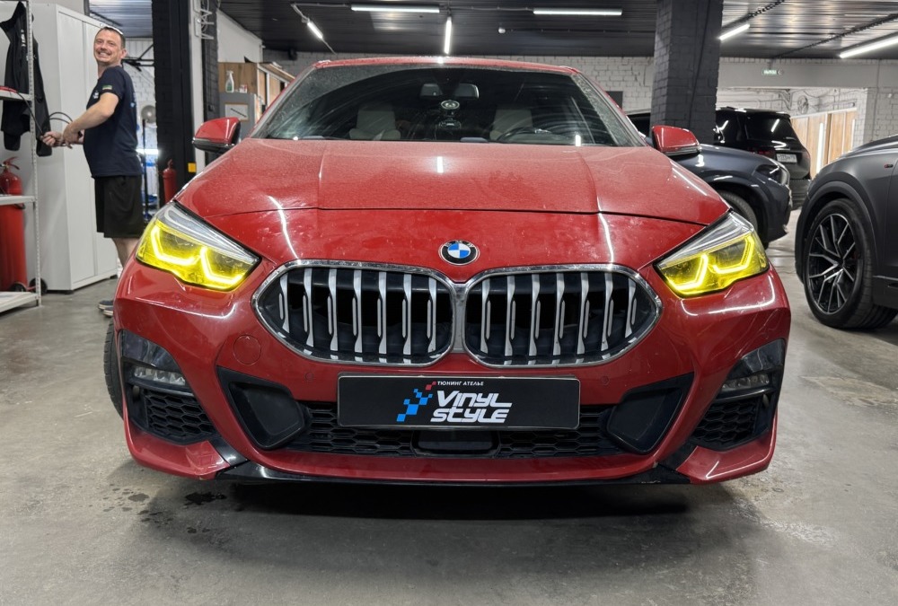 BMW 2 series — ремонт фар — ангельский глазок
